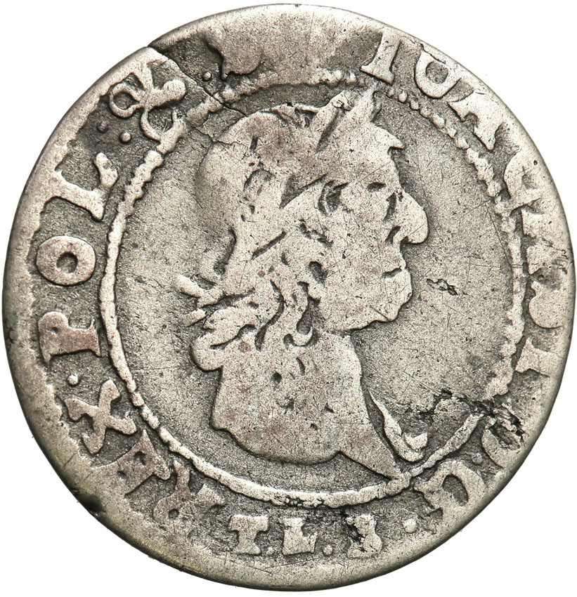 Jan ll Kazimierz. Trojak (3 grosze) 1665, Wilno - Rzadki